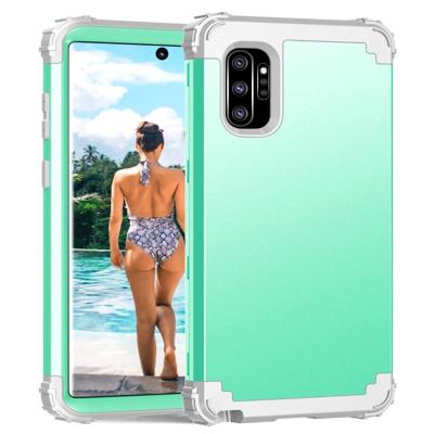 PC + silicone driedelige anti-drop beschermhoes voor Galaxy Note10 + (groen) PC + silicone driedelige anti-drop beschermhoes voor Galaxy Note10 + (groen)