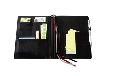 Sigel SI-CF133 Conceptum Flex Business Organiser A5 Zwart/Kunstleer + 3 Schriften - thumbnail
