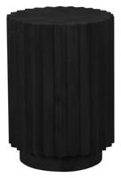 LABEL51 Ronde Bijzettafel 'Novan' Mangohout, 35cm, kleur Zwart - thumbnail