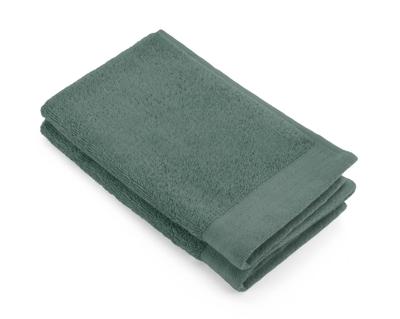 Walra gastendoek soft cotton legergroen 30x50 cm set van 2
