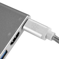 SilverStone SST-EP08C - Adapter USB 3.1 Type C naar HDMI 4K/USB Type C/USB Type A, koolstofgrijs - thumbnail