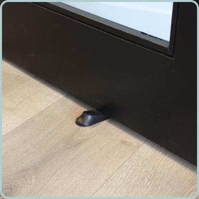 Orange85 Deurklem - Deurstopper - 4-delig - Binnen - Zwart - Deurvastzetter - Deurklemmer - Deurstop - Deurwig