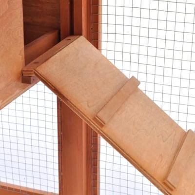 VidaXL Konijnenhok voor buiten groot hout