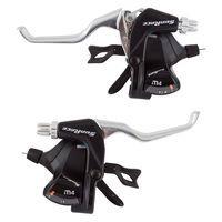 Rst Sunrace stuurveellers 3v/7v met remgreep zwart/zilver