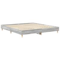 Bedframe zonder matras 200x200 cm spaanplaat grijs sonoma - thumbnail