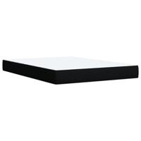 Boxspring met matras stof zwart 140x200 cm - thumbnail