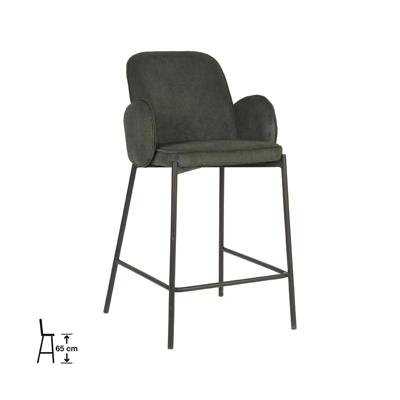 D-MAXX Barkruk Jari - Army green - Ribcord - Zithoogte 65 D-MAXX Barkruk Jari - Army green - Ribcord - Zithoogte 65