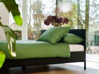 Kayori dekbedovertrek Kiyo Tencel Donkergroen - thumbnail