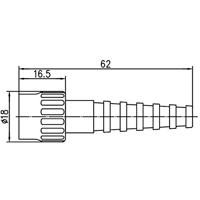 Telegärtner 100023305 100023305 BNC-connector Stekker, recht 50 Ω 1 stuk(s) - thumbnail