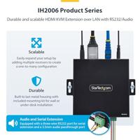 StarTech.com HDMI KVM Extender Over IP Netwerk, 4K 60Hz, Zonder Drivers, HDMI en USB Over Ethernet/CAT6, AVoIP, Tx/Rx Kit - thumbnail