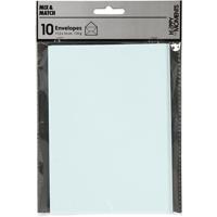 Creativ Company Enveloppen, afmeting envelop 11,5x16 cm, 110 gr, lichtblauw, 10 stuk/ 1 doos - thumbnail