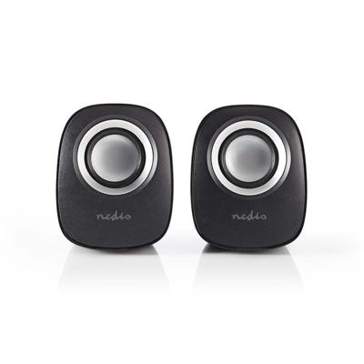 Nedis PC-Speaker | 2.0 | 12 W | 1 stuks - CSPR10020BK CSPR10020BK