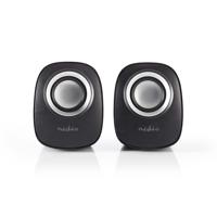 Nedis PC-Speaker | 2.0 | 12 W | 1 stuks - CSPR10020BK CSPR10020BK - thumbnail