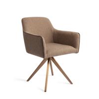 Jesper Home Eetkamerstoel 'Hofu' Turn Rose, Draaibaar, kleur French Toast - thumbnail