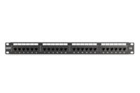 Digitus DIGITUS - CAT 6, Klasse E Patch Panel, ungeschirmt Patchpaneel 483 mm (19) CAT 6A Zwart Ingericht - thumbnail