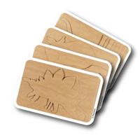 Playmais dino kaarten versieren, 4st. - thumbnail