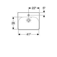 Geberit Smyle Fontein 45x36x16 cm Wit - thumbnail