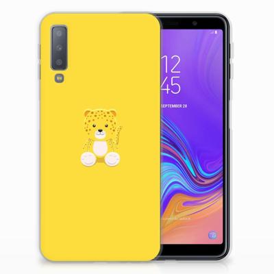 Samsung Galaxy A7 (2018) Telefoonhoesje met Naam Baby Leopard Samsung Galaxy A7 (2018) Telefoonhoesje met Naam Baby Leopard