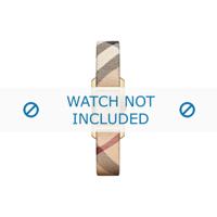 Horlogeband Burberry BU9509 / BU9508 Leder Cream wit / Beige / Ivoor 14mm - thumbnail