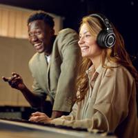 OneOdio Monitor 60 Over Ear koptelefoon Kabel Stereo Zwart High-Resolution Audio Vouwbaar, Zwenkbare oorschelpen Studio - thumbnail