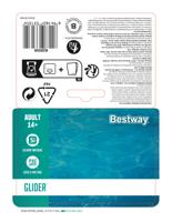 Bestway Volwassen Snorkelset Ontluchtingsklep Diverse Kleuren 43-48 +14 jaar Strand en Zwembad 25045 - thumbnail