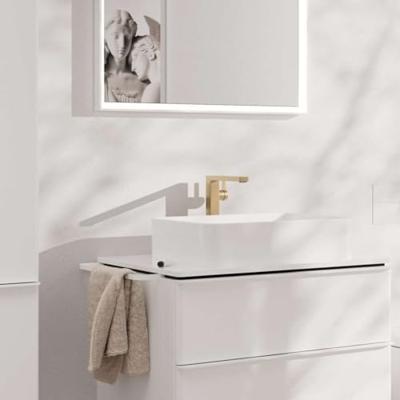 Hansgrohe Tecturis E ééngreeps wastafelkraan 240 Fine CoolStart voor waskommen met afvoerplug, Brushed Bronze