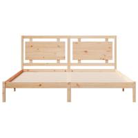 Bedframe extra lang zonder matras massief hout 200x210 cm - thumbnail