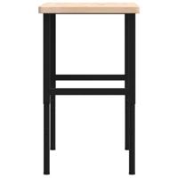 Werkbank rechthoekig 100x60x(73-99,5) cm massief eikenhout - thumbnail