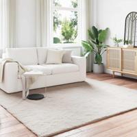 Nep Konijnenbont Tapijt Olite Beige 200 x 200 cm Polyester - thumbnail