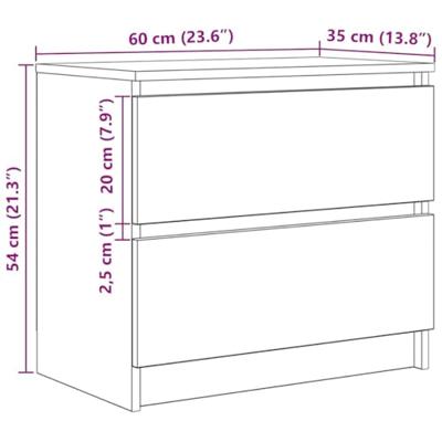 Tv-meubel 60x35x54 cm bewerkt hout oud houtkleurig Tv-meubel 60x35x54 cm bewerkt hout oud houtkleurig