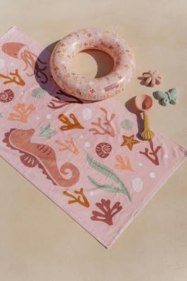 Little Dutch badlaken ocean dreams roze - 120cm