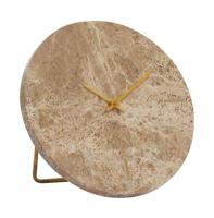 Light & Living Staande Klok 'Moreno' 20cm, Marmer, kleur Bruin - thumbnail