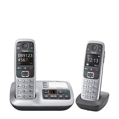 Gigaset E560A Duo Telefoons Zilver/Grijs Gigaset E560A Duo Telefoons Zilver/Grijs