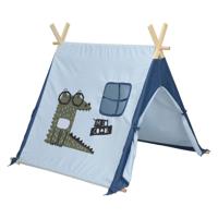 Tent Blauw met Krokodil, 101cm - thumbnail