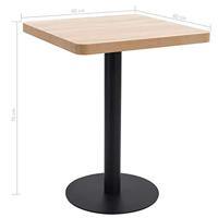 Bistrotafel 60x60 cm MDF lichtbruin - thumbnail
