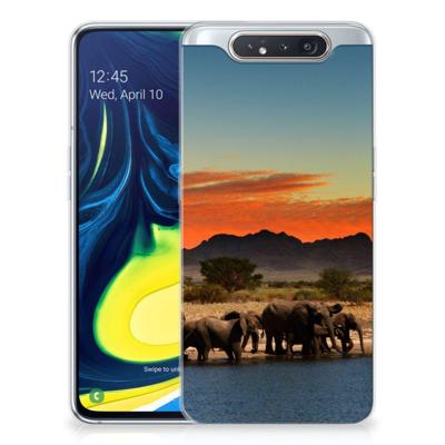 Samsung Galaxy A80 | TPU Hoesje | Olifanten