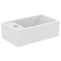 Ideal Standard Tempo fontein 37x21cm kraangat links zonder overloop keramiek wit e211301 - thumbnail
