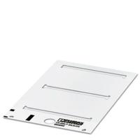 Phoenix Contact 0828806 US-EMLP (85,6X54) Apparaatmarkering Montagemethode: Plakken Wit Aantal markeringen: 20 10 katernen - thumbnail