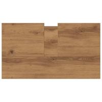 Badkamerkast 58x33x60 cm bewerkt hout artisanaal eikenkleurig - thumbnail