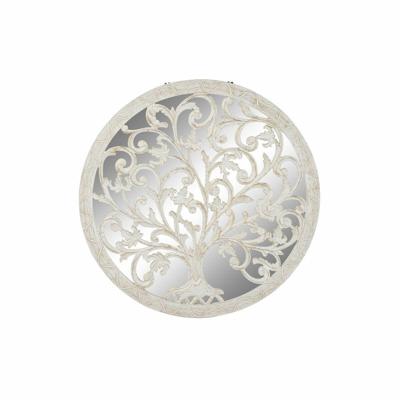 Wanddecoratie DKD Home Decor Boomstructuur Hout MDF (90 x 2 x 90 cm)