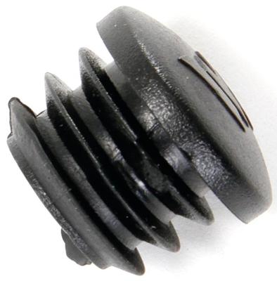 Ergotec stuurdop handlebar plug plastic piece black