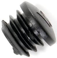 Ergotec stuurdop handlebar plug plastic piece black - thumbnail