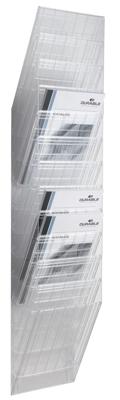 Durable FLEXXIBOXX 12 A4 1709763400 Folderhouder Transparant DIN A4 staand 1 set(s) Aantal vakken: 12 (b x h x d) 242 x 1115 x 135 mm Durable FLEXXIBOXX 12 A4 1709763400 Folderhouder Transparant DIN A4 staand 1 set(s) Aantal vakken: 12 (b x h x d) 242 x 1115 x 135 mm