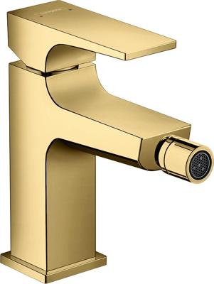 Hansgrohe Metropol ééngreeps bidetmengkraan mer afvoerpluggarnituur, Polished Gold Optic