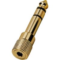 Monacor HA-37G Audio Adapter [1x Jackplug male 6,3 mm - 1x Jackplug female 3,5 mm] - thumbnail