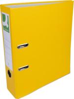 Q-CONNECT ordner, voor ft A4, uit PP en papier, met beschermrand, rug van 8 cm, geel - thumbnail