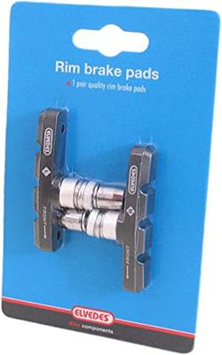 Elvedes Remblokken v-brake 60 x 14 mm zwart 2 stuks - thumbnail