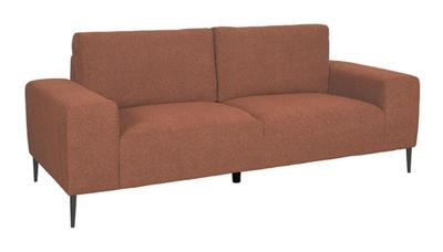 LABEL51 3-zits Bank 'Ferraro' Bouclé, kleur Roest