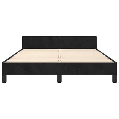 Bedframe zonder matras 140x200 cm fluweel zwart