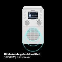 TechniSat DIGITRADIO 317 Radio DAB+, FM FM, DAB+, Bluetooth, AUX Wekfunctie Wit - thumbnail